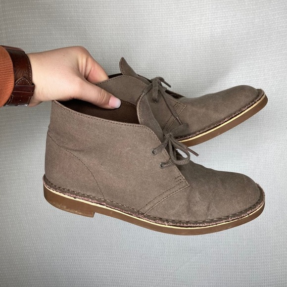 Clarks | Mens Suede‎ Tan Bushacre Shoes 9 - Picture 2 of 6